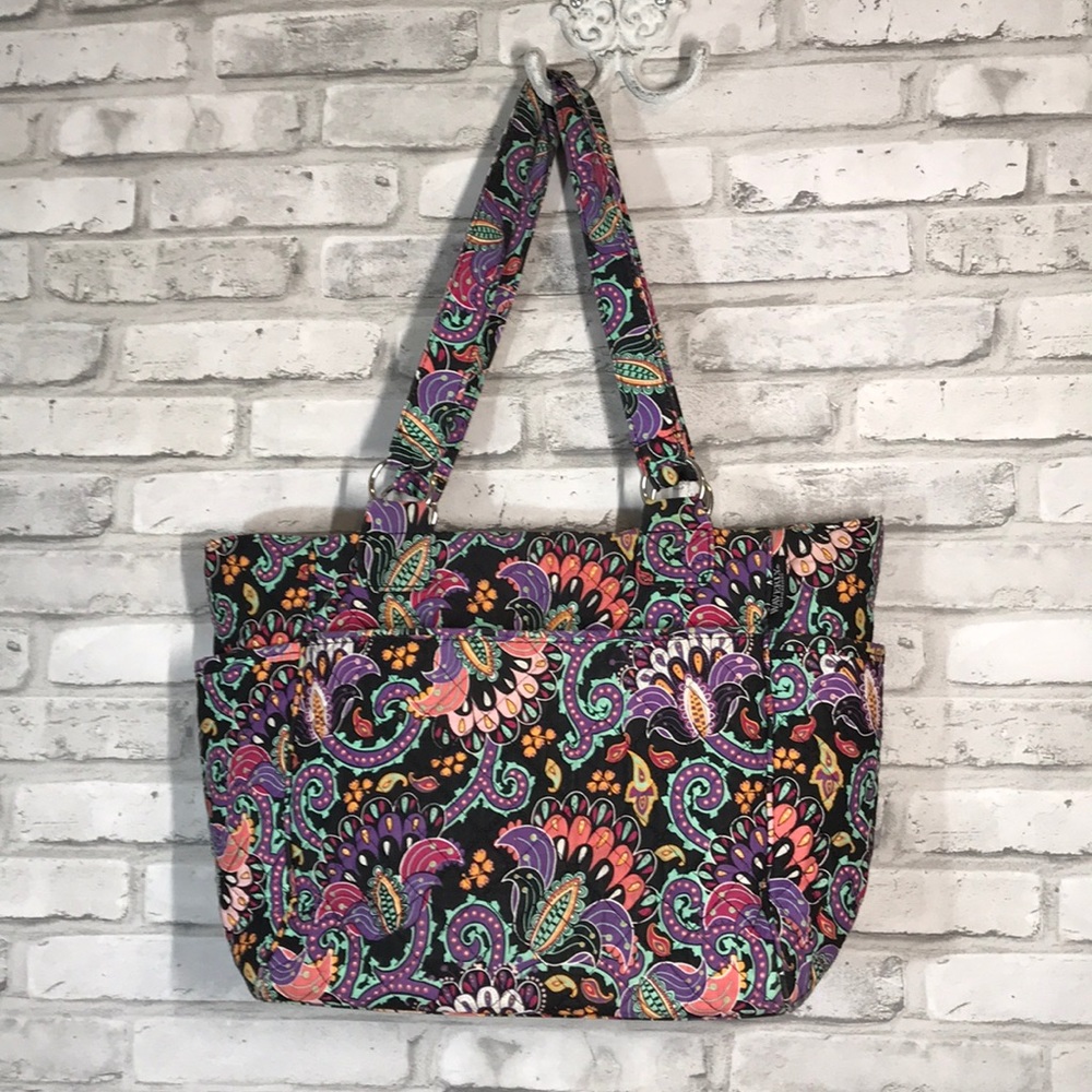 Waverly Inspirations Quilted Floral Tote Purse